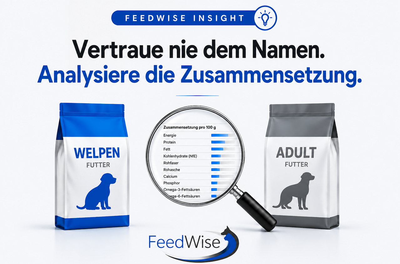 FeedWise Insight: Vertraue nie dem Namen, analysiere die Zusammensetzung — Welpen- vs. Adult-Futter